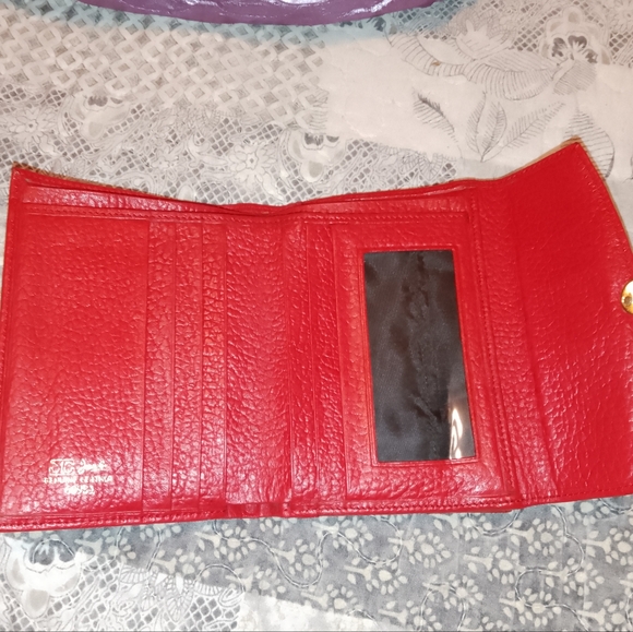 Red Leather Wallet - Picture 2 of 3